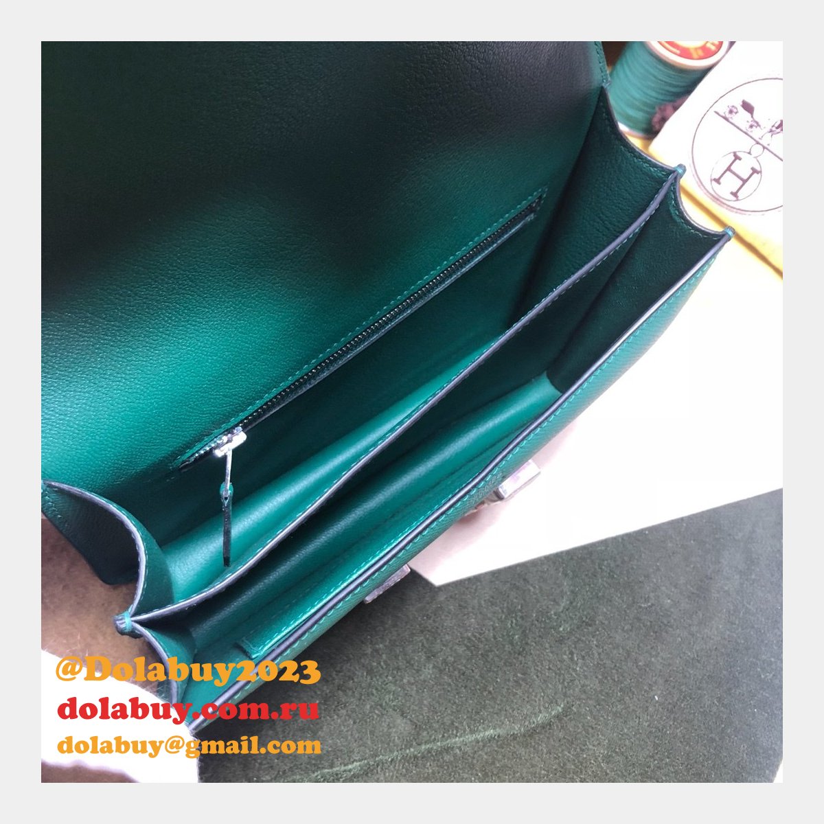 Hermes Constance Bag 23cm Epsom Leather Green