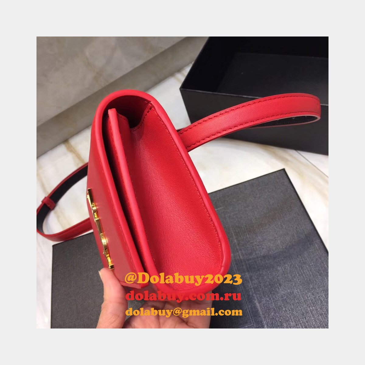 Replicas YSL Saint Laurent Waist Pack Fanny Pack Black Belt Bag