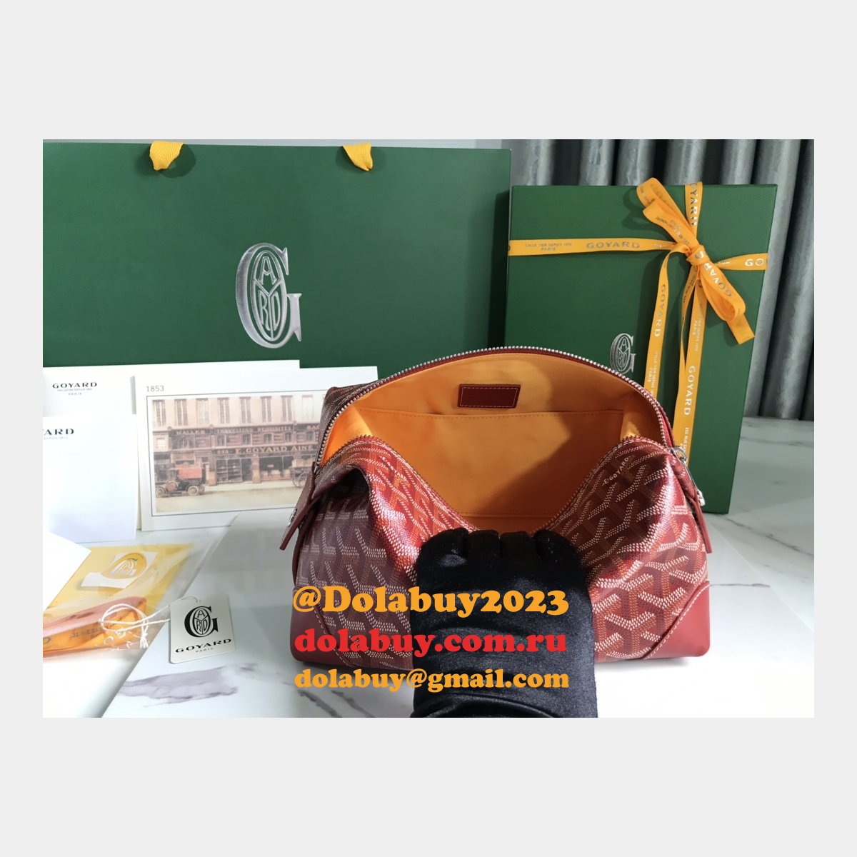 Goyard Top Luggage Boeing NBA Love 020215 Replica Bag