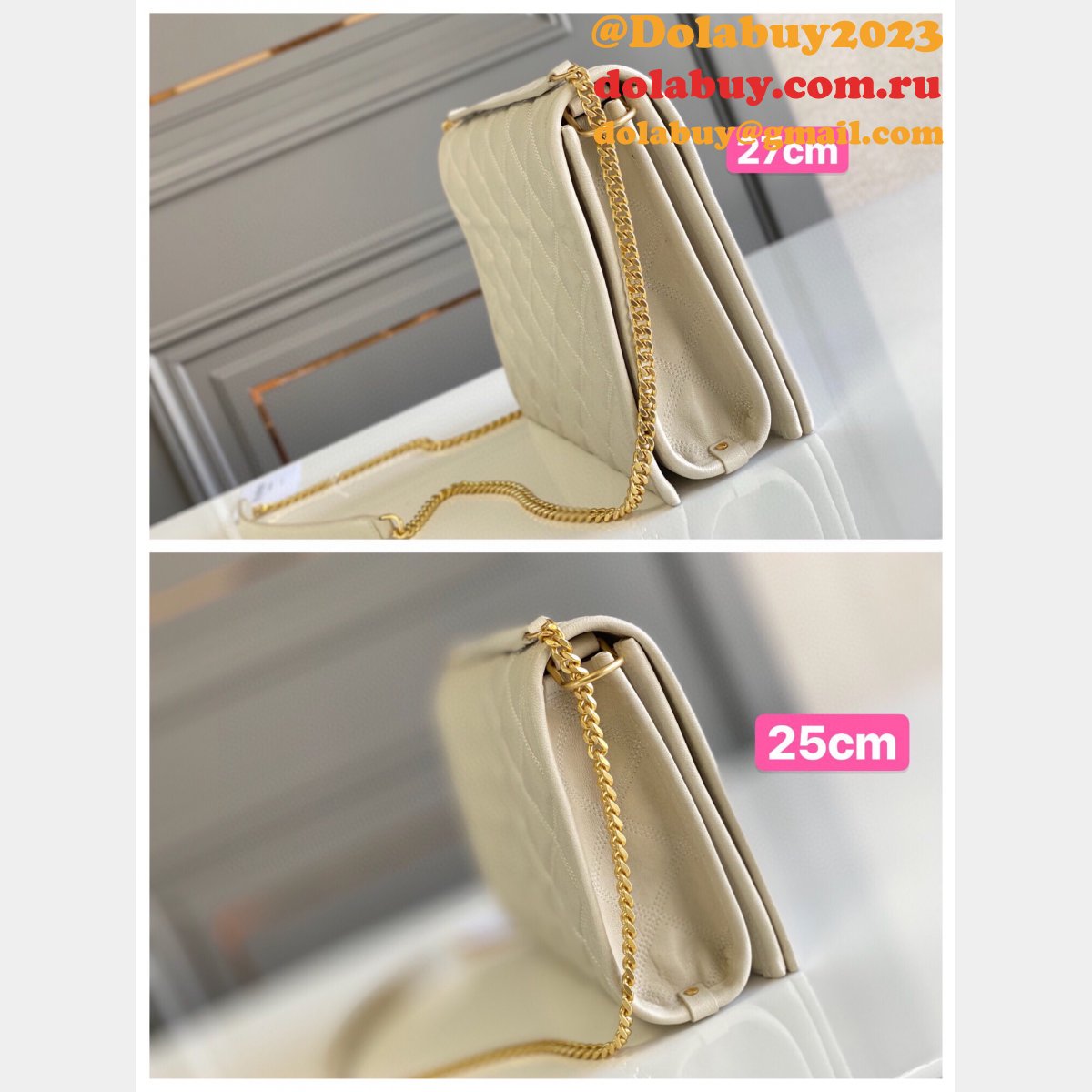 Saint Laurent Top quality Becky Large Chain Multicolor Bag