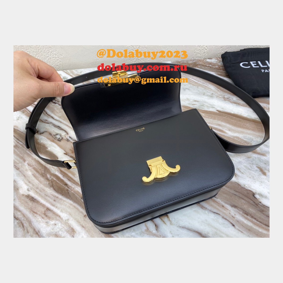 The Best Celine 1:1 Mirror Triomphe Replica Dolabuy 22cm Bag