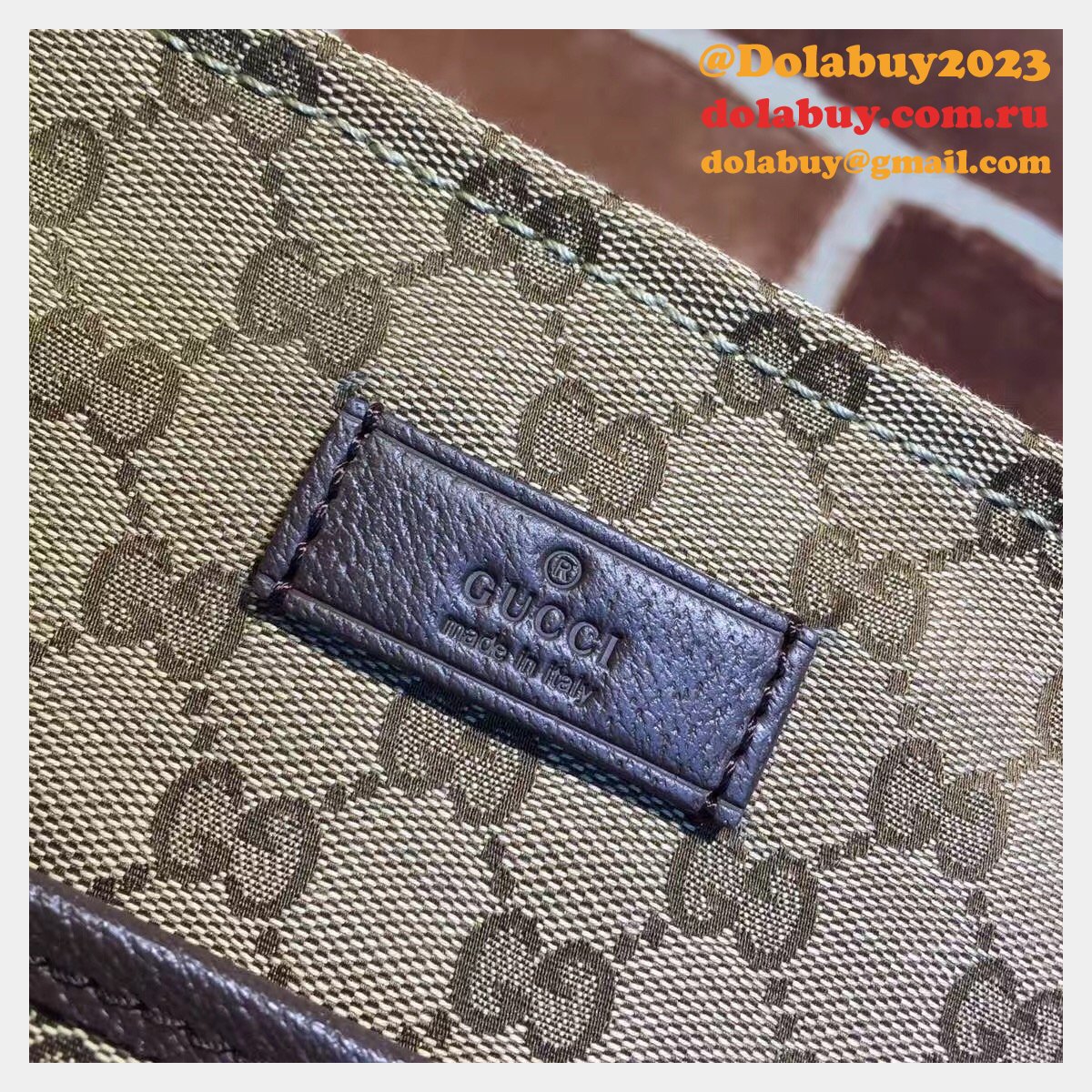 7 star G*u*i cheap crossbody 189751 gg canvas messenger bag