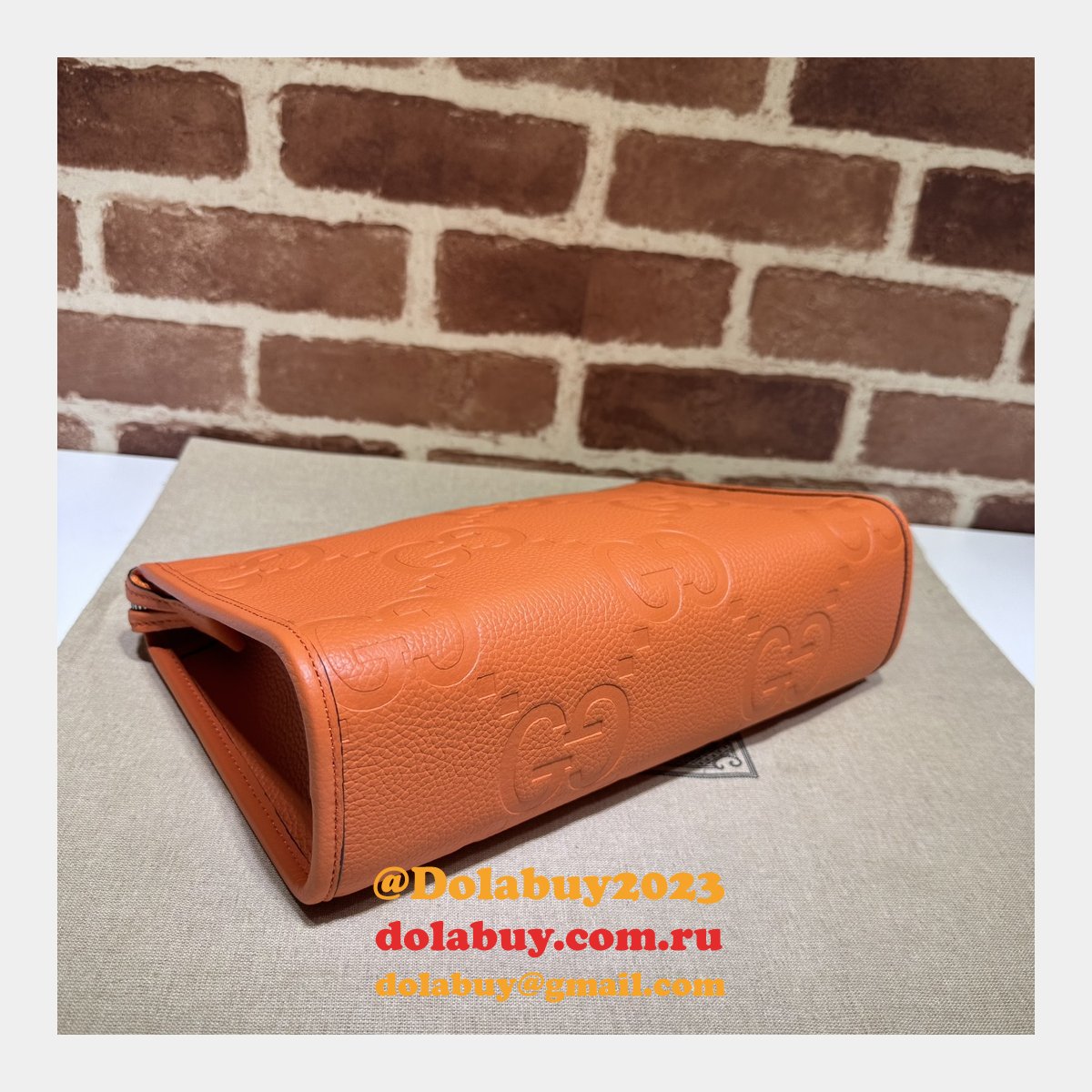 sale 1:1 G*u*i jumbo gg pouch 739490 replica handbag