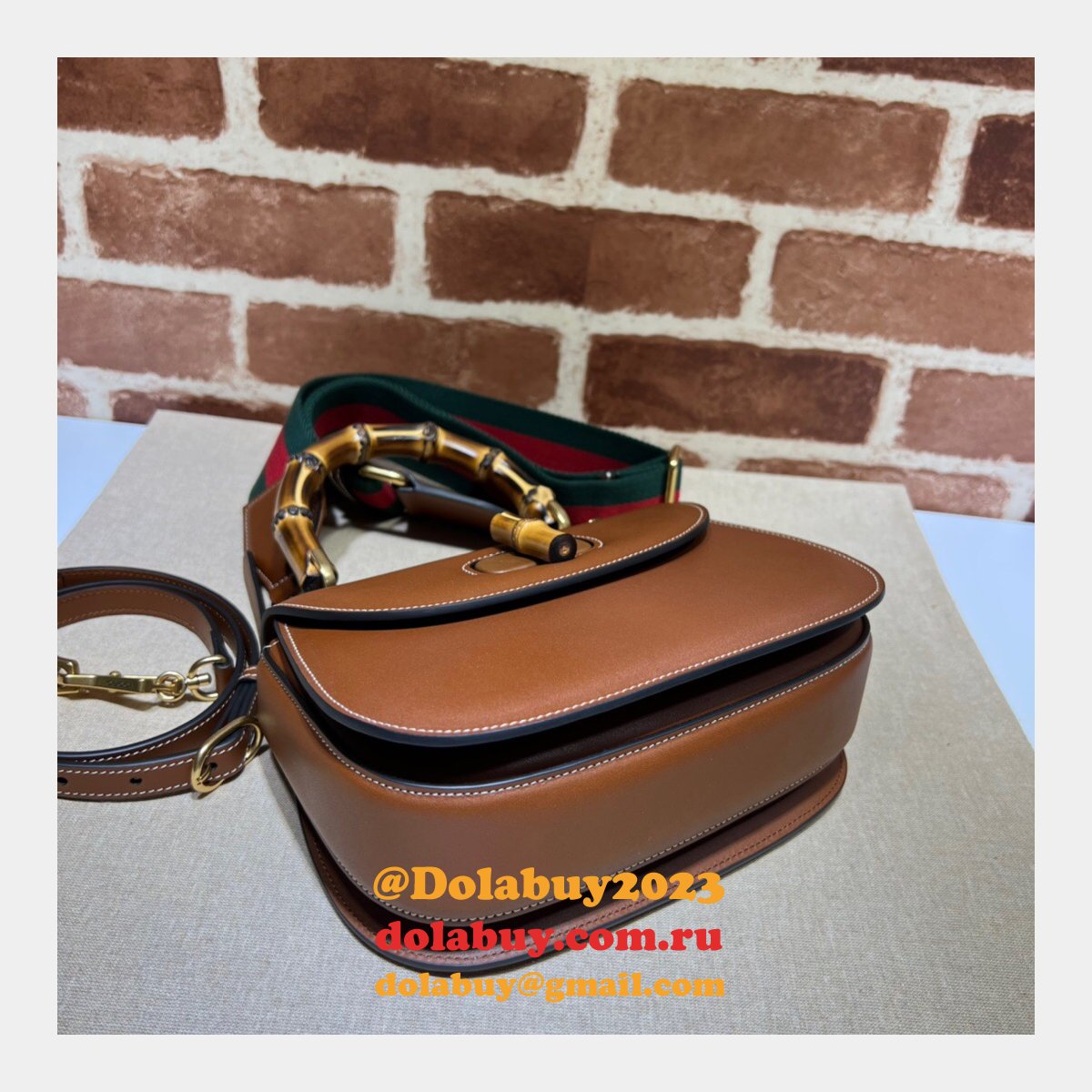 G*u*i bamboo 1947 replica 675797 top handle bag