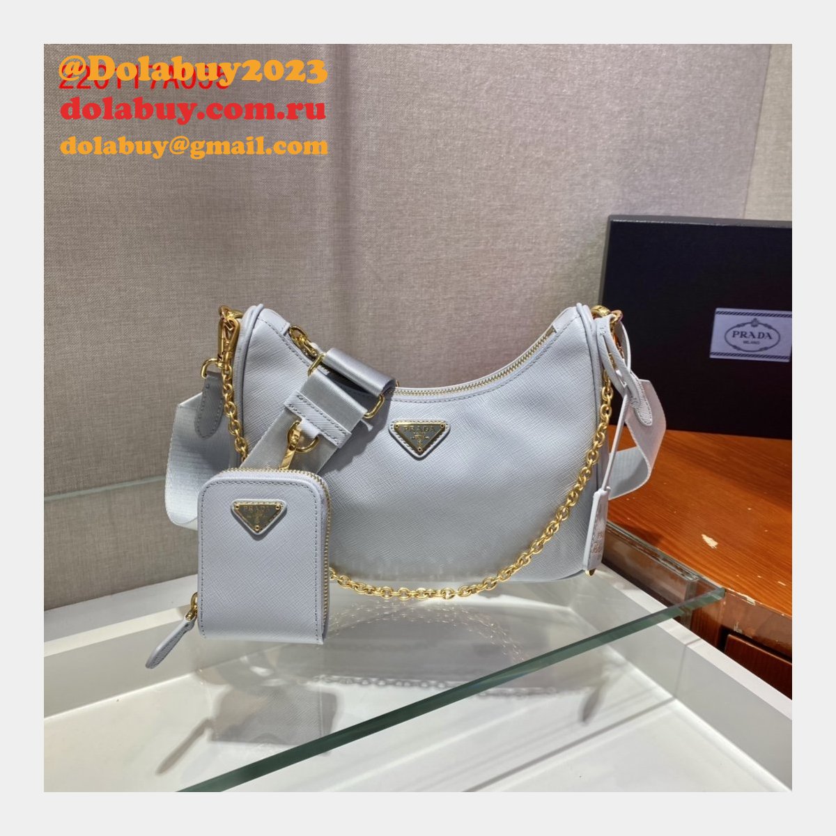 Replica Prada Handbags Cheap Highest Quality For Leather Hobo Re-Edition You