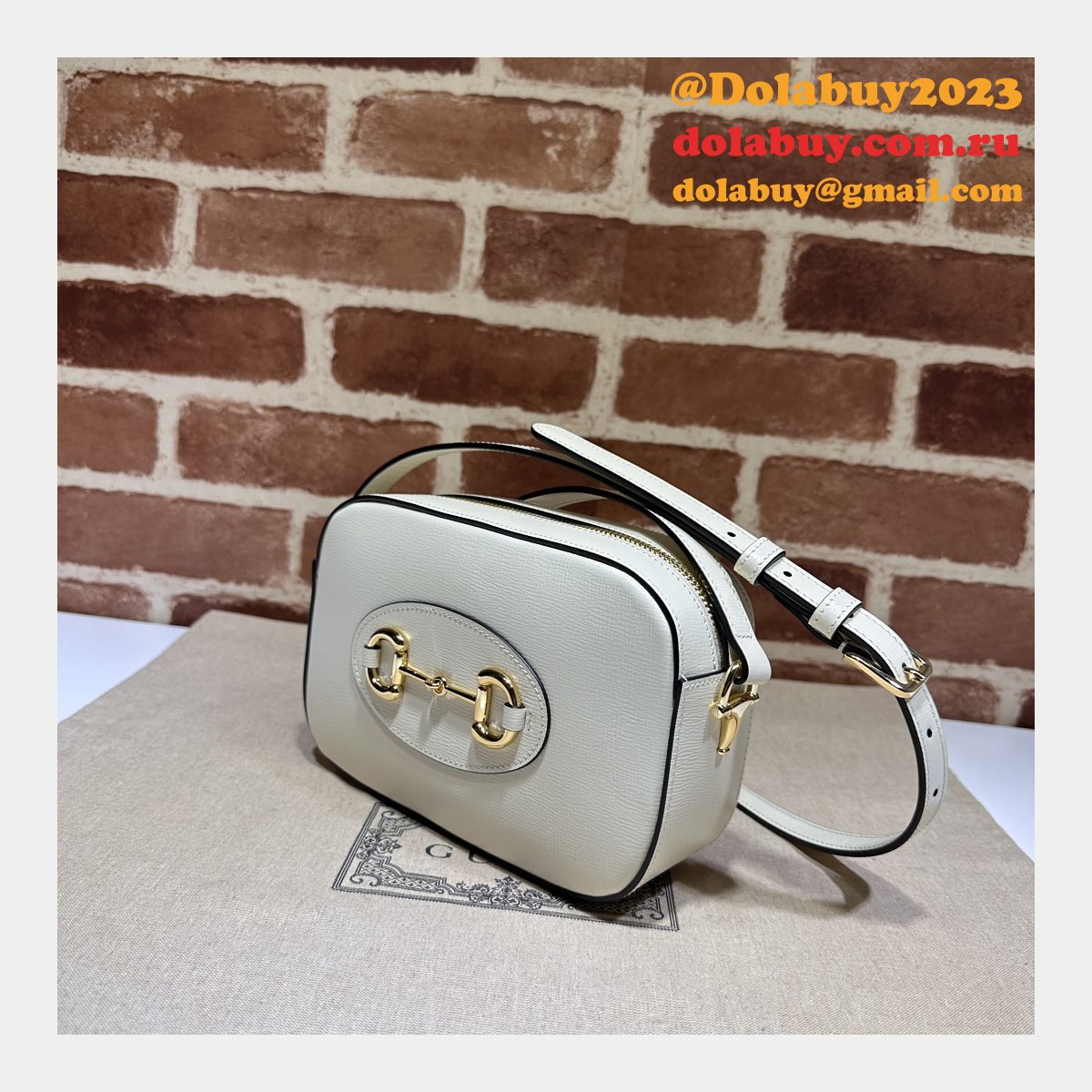 knockoff G*u*i designer horsebit 1955 760196 shoulder bag