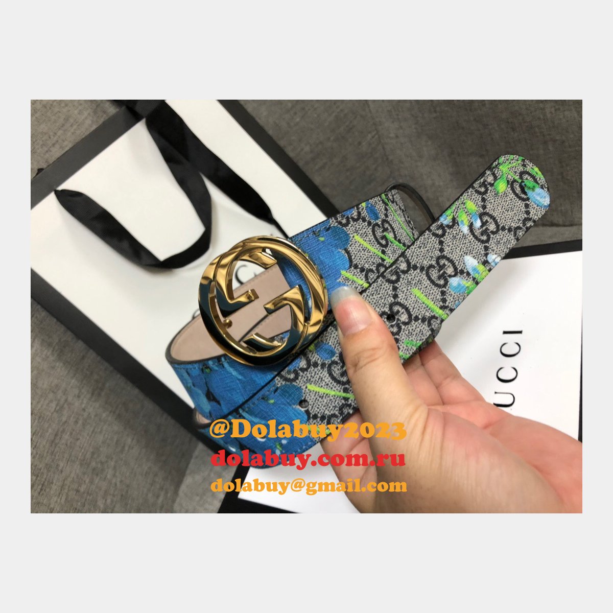 G*u*i belt with double g buckle 35mm aaa+