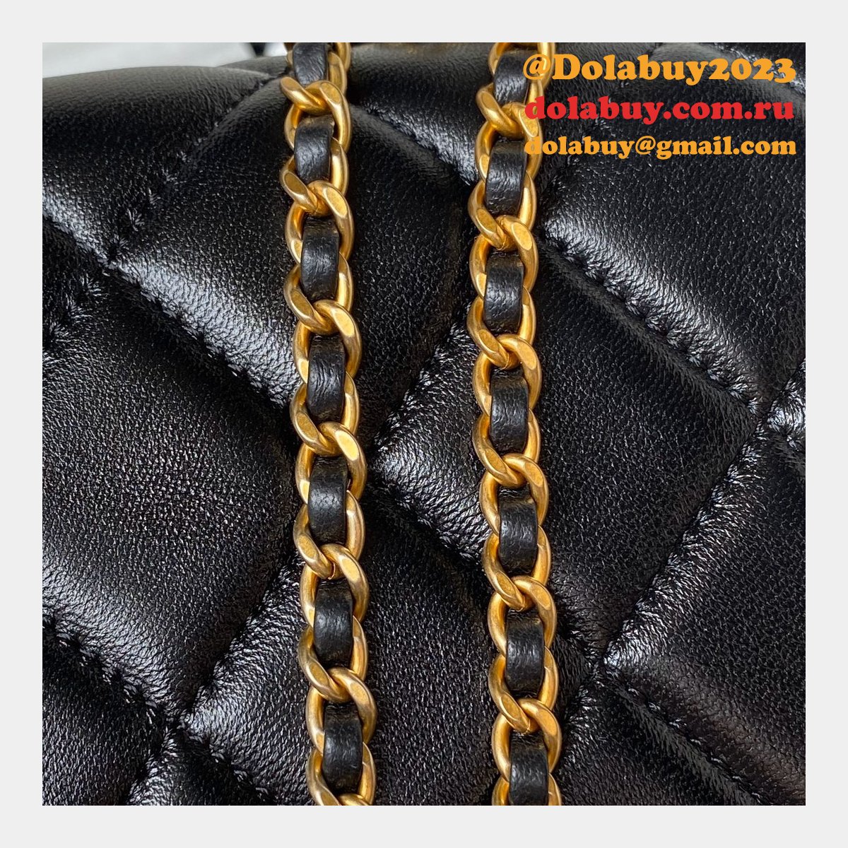Luxury Wholesale Flap Black AS4868 Replica Bags