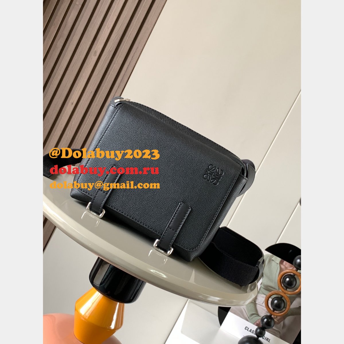 Top Quality Designer loewe military messenger 9012