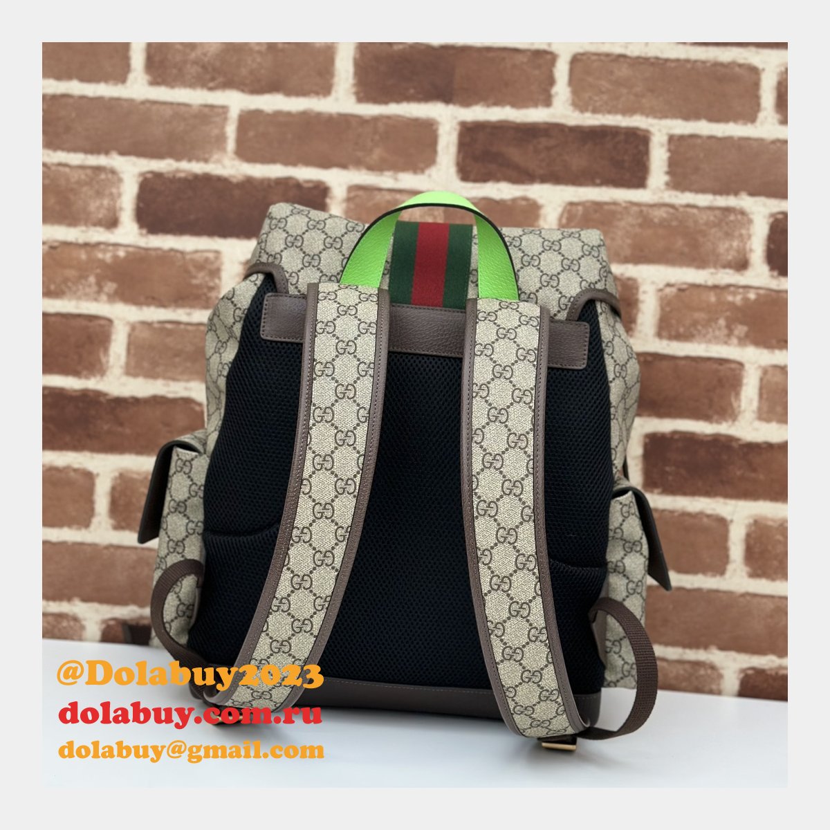 G*u*i gg supreme ophidia inspired backpack 7 star 598140 straps