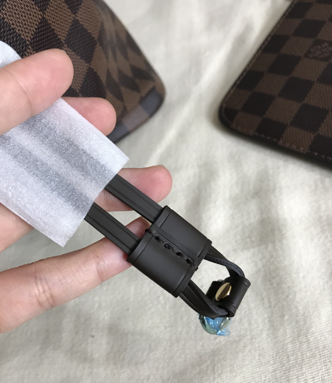 Luxury Louis Vuitton Neverfull M41357 GM Damier Ebene Canvas PINK 40CM