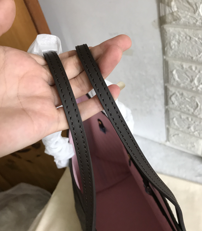 Luxury Louis Vuitton Neverfull M41357 GM Damier Ebene Canvas PINK 40CM